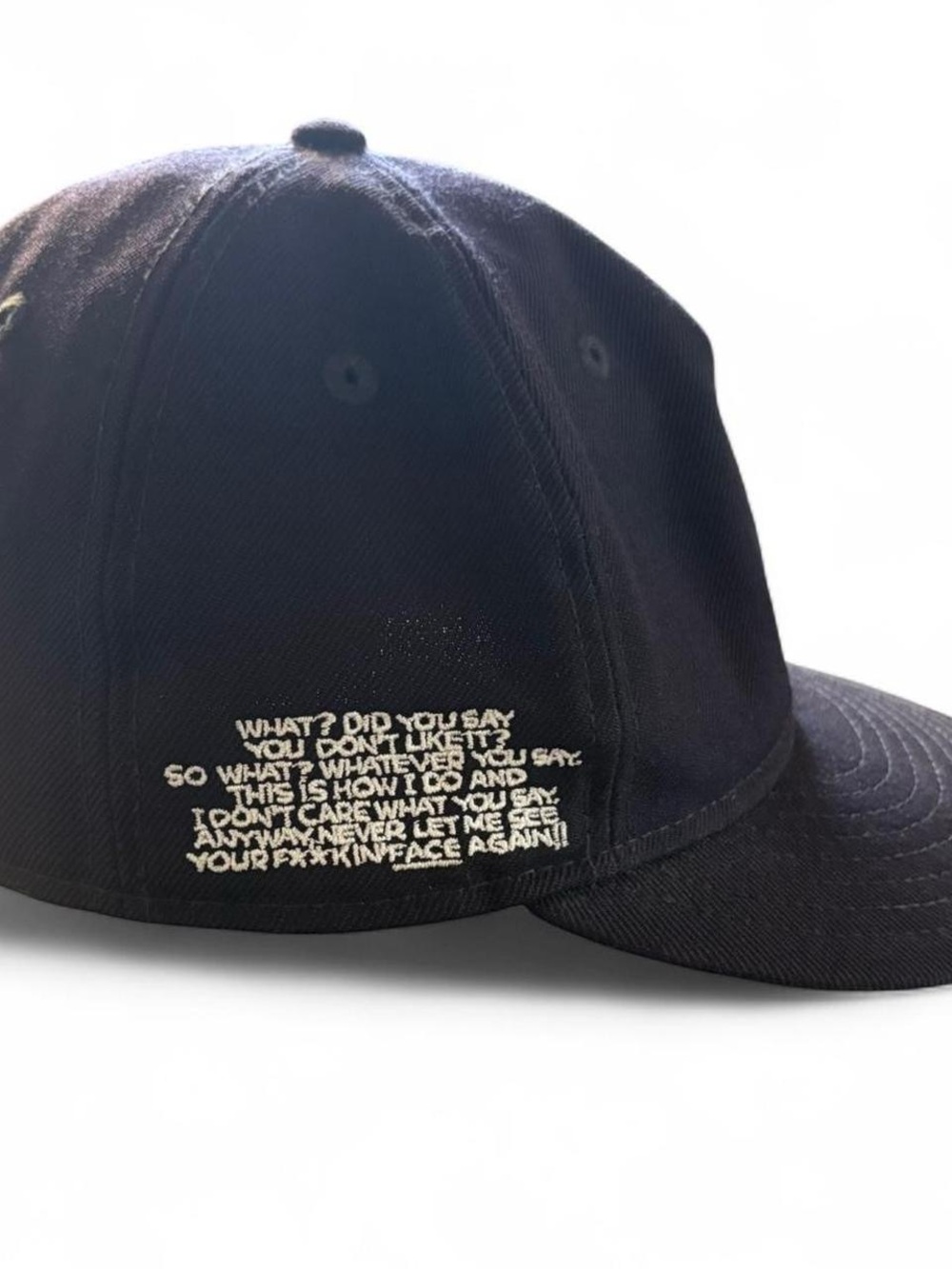 Face Oka x New Era Black 59FIFTY Fitted Cap with White Embroidery